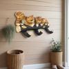 Tree Branch Cat Wall Sculpture Multi-purpose Wall Mount Simulation Cat Hanger Hook Home Living Room Bedroom Kitten Wall Art Decoration