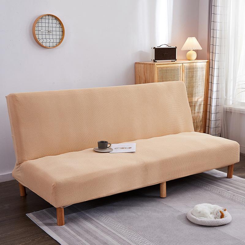 Velvet Full Covered Sofa Mattress Cover Simple Folding Without Armrest Stretch Sofa Cover Cover Fabric All-Inclusive Universal