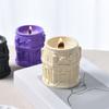 Silicone Mould for Candle Making and Resin Art Louvre Relief Storage Cup Crafting Nordic Designs Home Decoration