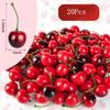 10/20Pcs Fake Cherry Artificial Fruit Model Simulation Cherry Ornament Craft Food Photography props Party Decor Home Decoration