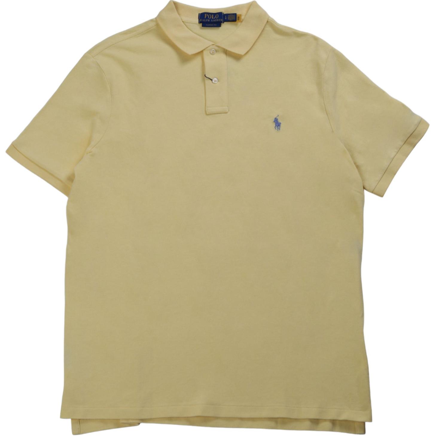 

Polo Ralph Lauren Однотонная футболка-поло с логотипом бренда Мужские футболки-поло Желто-зеленый 710534735-455 M