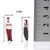1/64 Scale Figures People Resin Figurines Tiny Model Painted Miniature Character for DIY