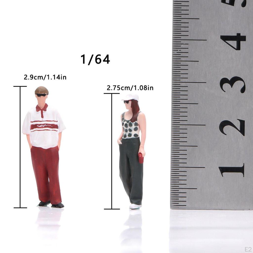 1/64 Scale Figures People Resin Figurines Tiny Model Painted Miniature Character for DIY