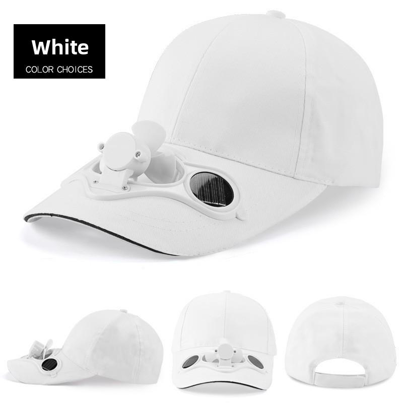 Chapeau Ventilateur Solaire Pour Hommes Femmes Avec Visière Et Casquette d'Été Protection Solaire