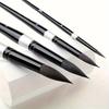 7Pcs Squirrel Hair Brush Set - Round/Pointed Tips for Gouache/H2O | Beginner Artist Kit w/Wood Handle (No Shed)