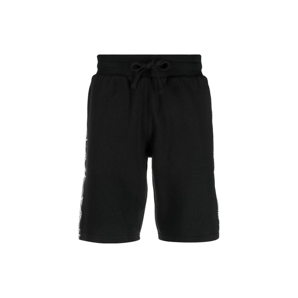 Emporio Armani SS23 Logo Print Elastic Drawstring Waist Shorts Men shorts Black 111004-3R571-0020
