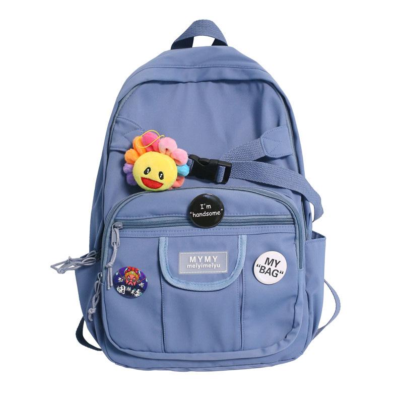 Schoolbag Japanese ins Cute Girl Campus School Bag Female, College Student Junior High School Backpack Casual Computer Backpack
