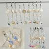 Stylish Shells And Pearls Pendant Keychain Ocean Pentagram Phone Strap Charm Cute Beaded Cell Phone Strap Bag Keychain