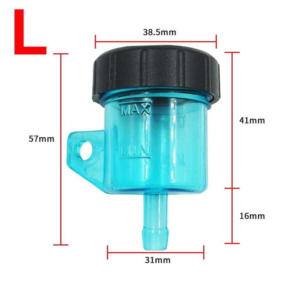 Universal Motorcycle Lever Brake Oil Tank Foot Brake Master Cylinder Oil Cup Fluid Bottle Reservoir Dirt Bike Scooter Pitbike