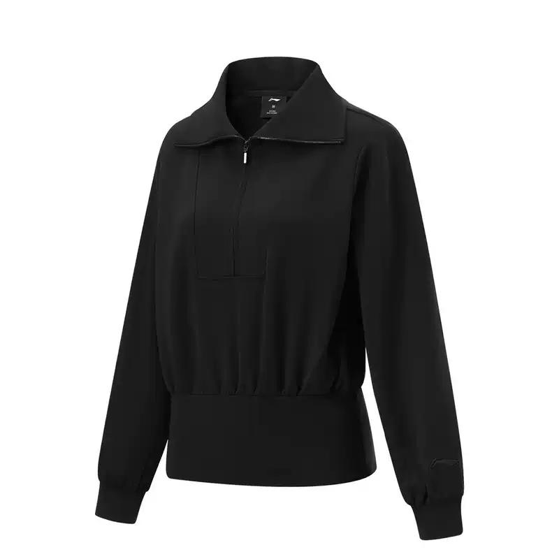 Li Ning Серия Фитнес Однотонный Мягкий Удобный Дышащий Универсальный Повседневный Спортивный Худи Женские худи AWDU366-3 S