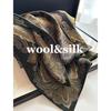 New 82% Wool 18% Real Silk Scarf For Women Shawls Wraps Foulard Bandana Scarves Pashmina Female Hijab Bandana Bufanda Poncho