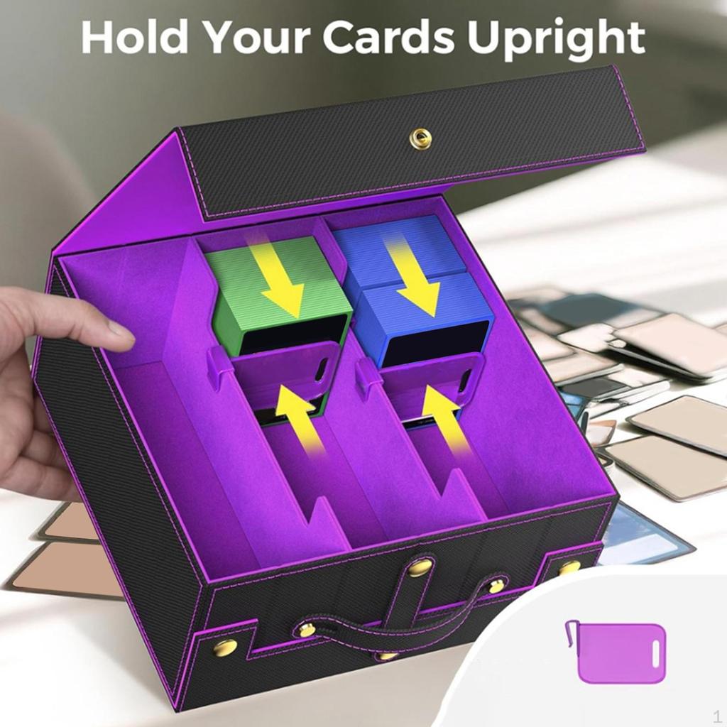 Card Storage Box Gathering Deck Organizer Holder for Baseball Cards