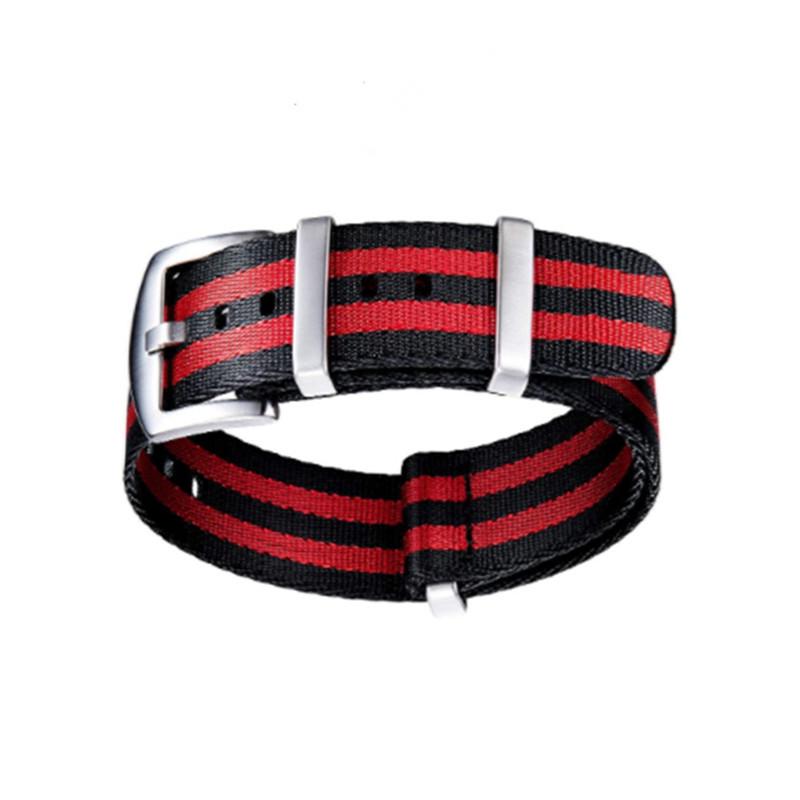 High-End NATO One-Piece Nylon Watch Strap - Canvas Woven, Sizes 18/20/22/24.