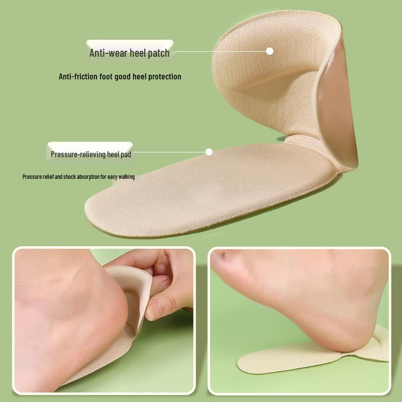 Two-in-One Heel Sticker & Half Insole: Adjusts Shoe Size, Prevents Heel Slip, and Reduces Wear In High Heels.