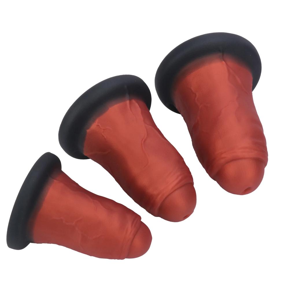 2026 Giant Red Dundun Anal Plug Masturbator Suitable for Various People Equipped with Powerful Suction Cups Soft Silicone Waterproof & Easy To Clean