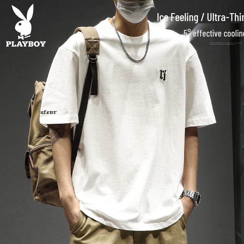 PLAYBOY Men's Cooling Short-Sleeve T-Shirt