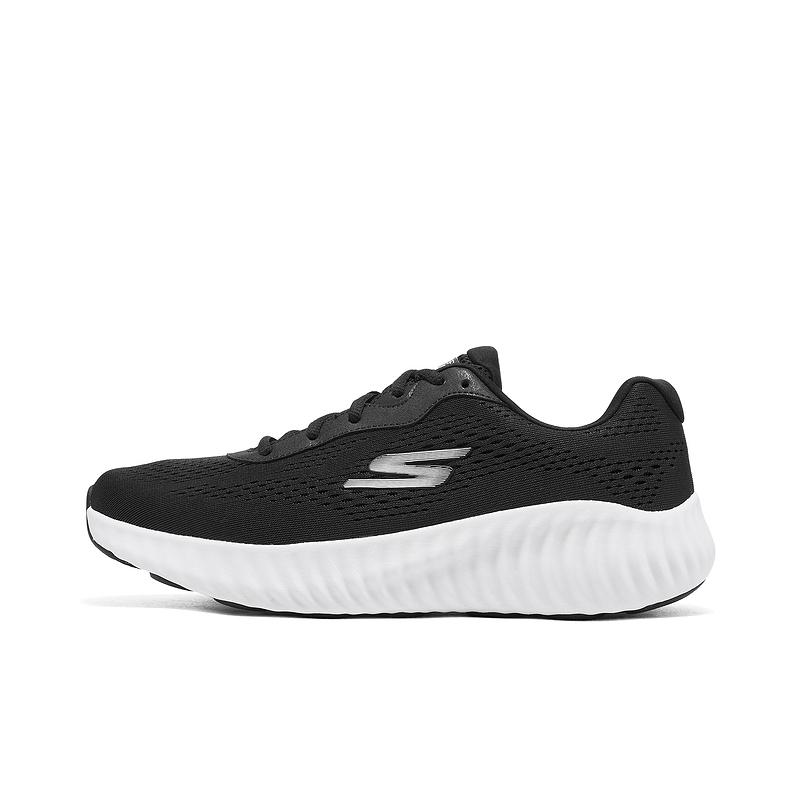 Skechers Go Run Now Lightweight Cushioning Running Shoes Men sneakers Black White 220382-BKW 39.5