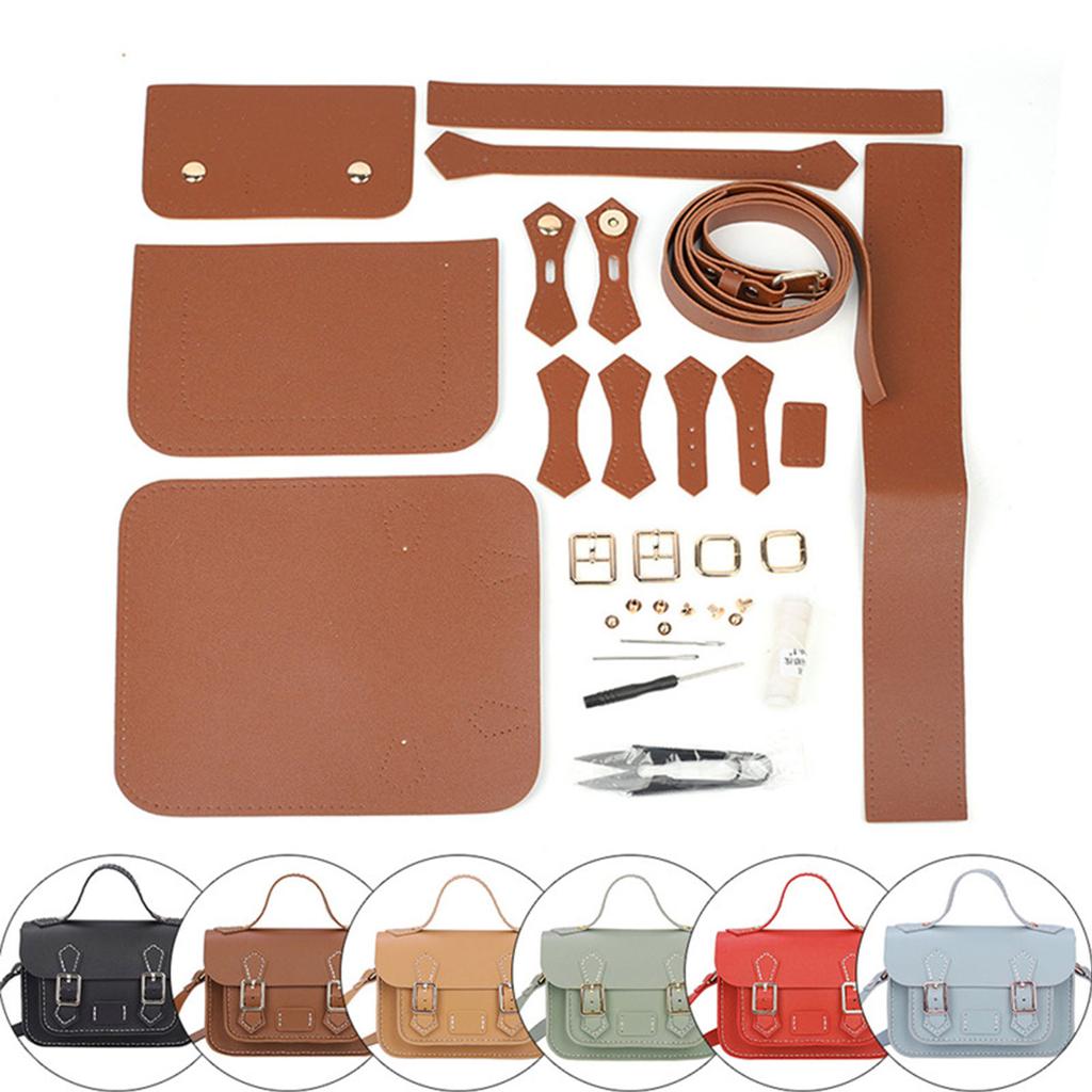 DIY Handmade Bag Retro Style Hand Stitching with Sewing Tools Shoulder Bags