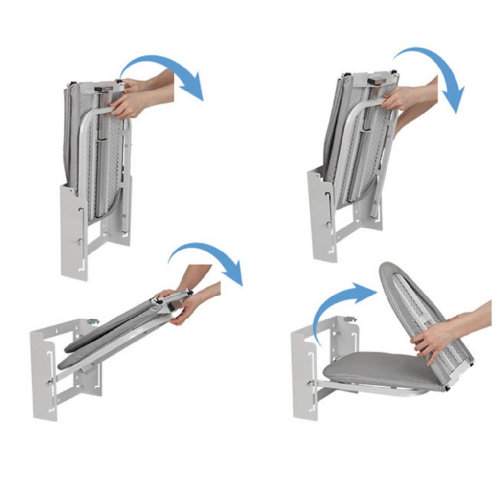 Wall Mounted Ironing Board SpaceSaving Foldaway Furniture for Laundry Room,