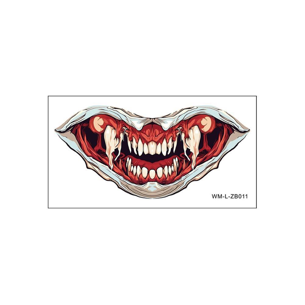 Long-lasting Zombie Cosplay Props Waterproof Bloody Makeup Tattoo Sticker  Party Supplies