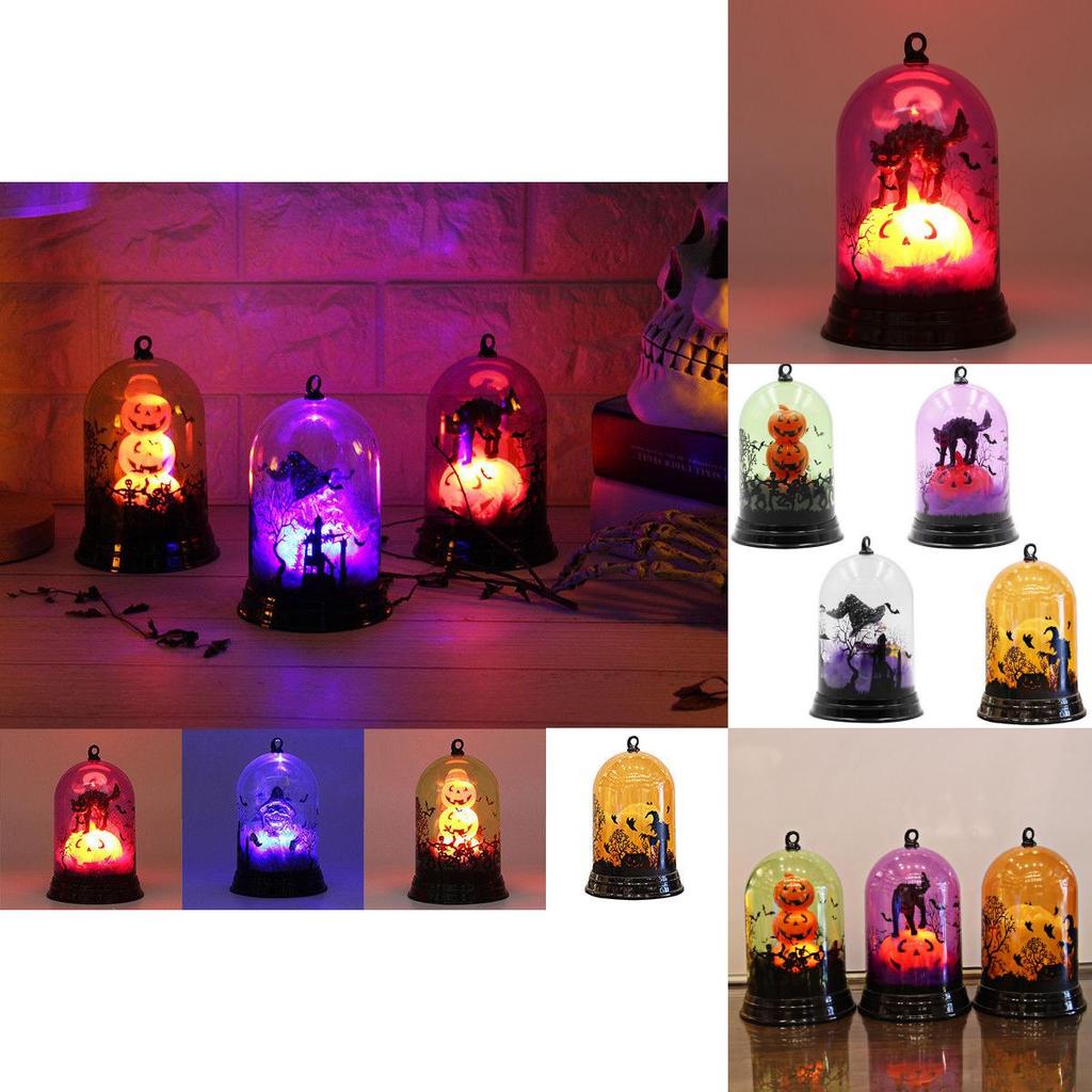 Fashionably Designed Halloween Christmas Pumpkin Witch Led Light Lamp For Holiday Celebrations