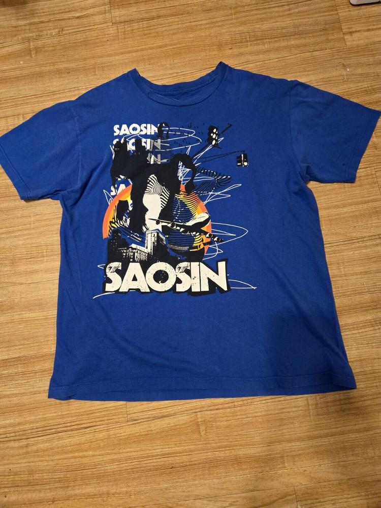 

Saosin Band Tour for Fans Royal Blue Unisex Cotton Adult Tee Shirt AL637 Unisex T-Shirt L