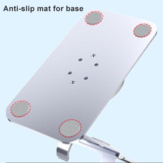 Phone Holder Stand Rotation 360-degree Aluminum Adjustable Stable Support Desktop Alloy Lazy Stand Phone