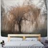 Autumn Willow Tapestry Wall Hanging Nature Landscape Bohemian Aesthetic Room Home Decor Background Cloth