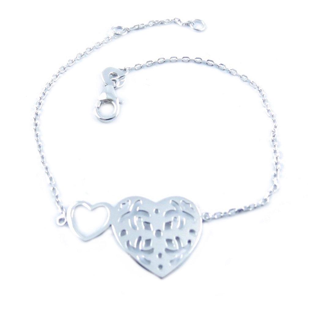 Les Trésors De Lily [L3841] - Silver Bracelet 'Love' Silver (rhodium-plated) - 20x15 Mm