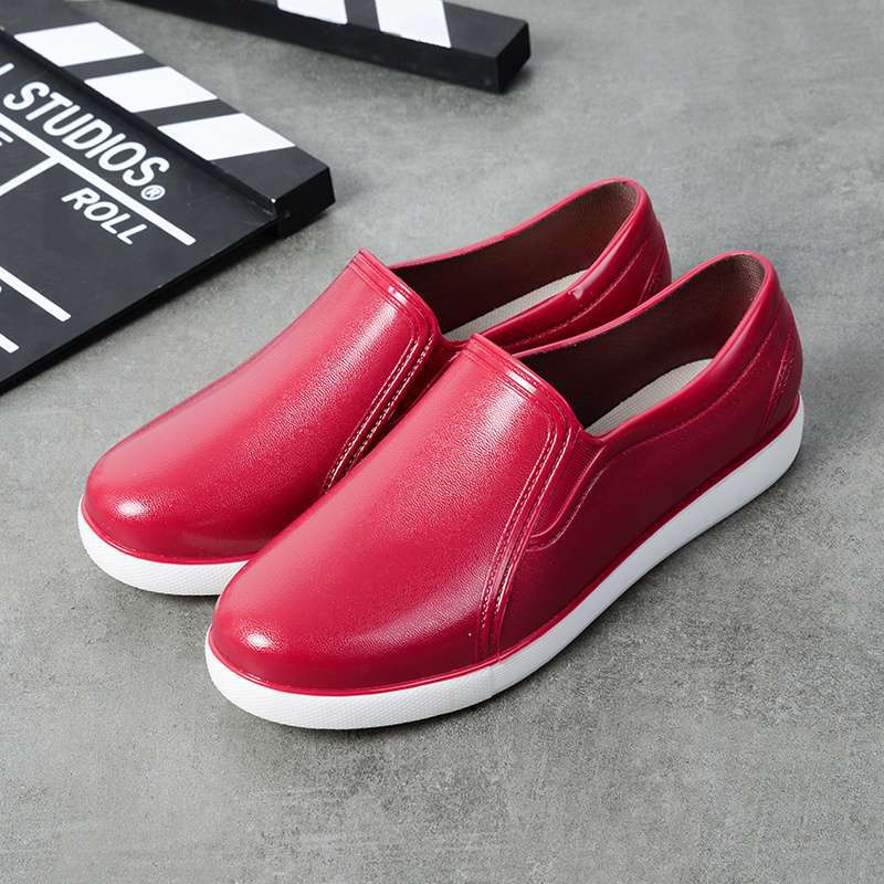 

Весенне-осенние повседневные резиновые туфли женские с мелким вырезом низкие женские дождевые туфли с коротким голенищем нескользящие водонепроницаемые и износостойкие женские рабочие 40