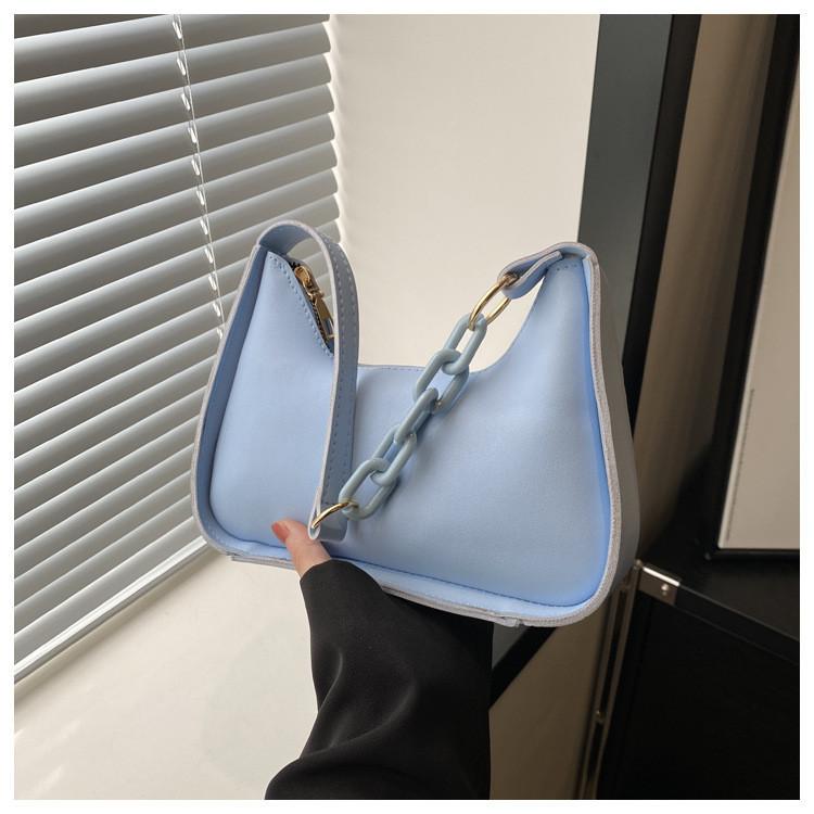 2024 New Simple Fresh Fashion Casual Commuter Retro Chain Single Shoulder Handbag