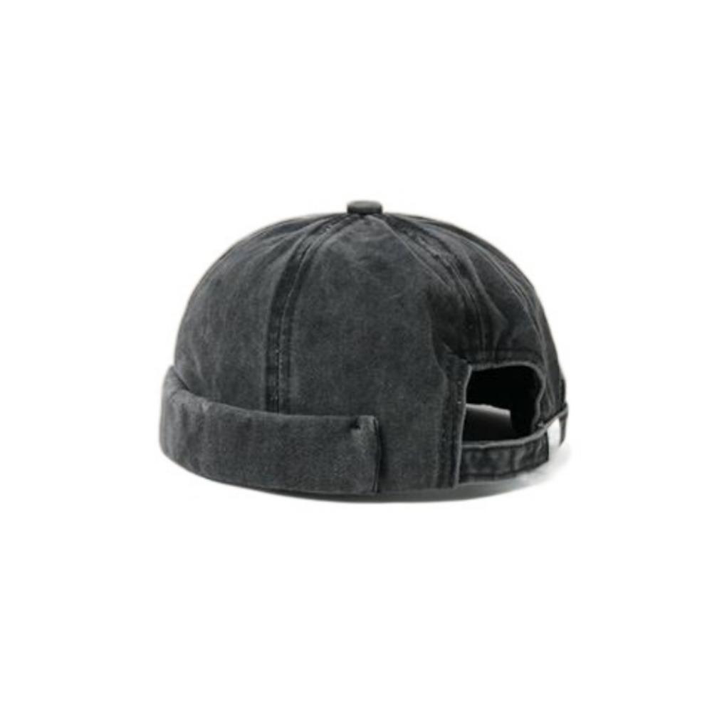 

Retro Vintage Hip Hop Hat Solid Color Bonnet for Men Skullcap Brimless Cap Outdoor Sports
