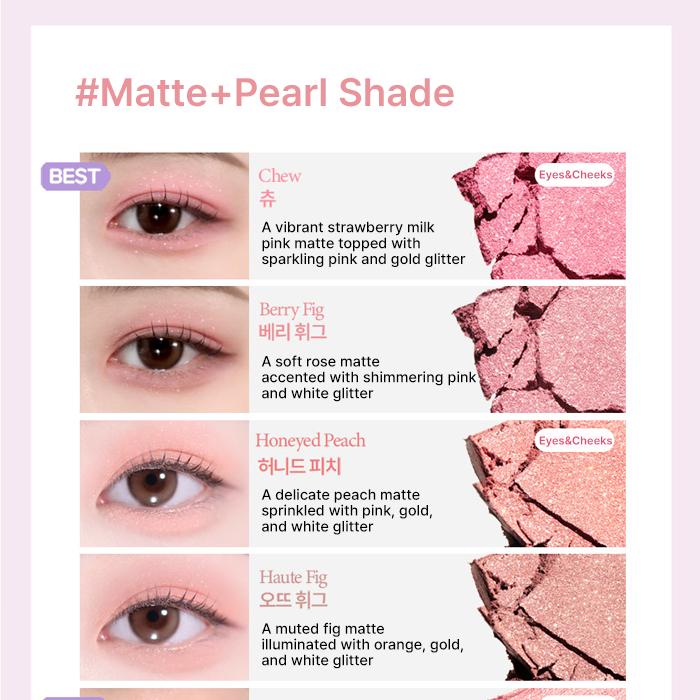HOLIKA HOLIKA My Fave Piece Eyeshadow Single – Matte Pearl (22 Colors)