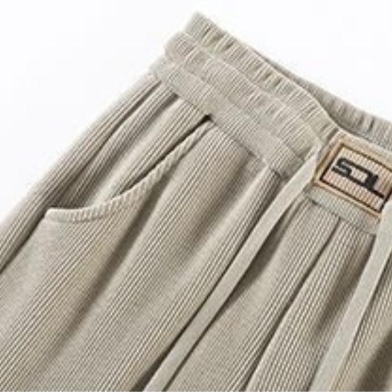 Pantaloni calduri din lână de miel îngroșați de iarnă pentru femei, ocazional, elastic, cu talie înaltă, pantaloni vintage cu picioare largi, design nou, pantaloni largi, chic, pentru exterior