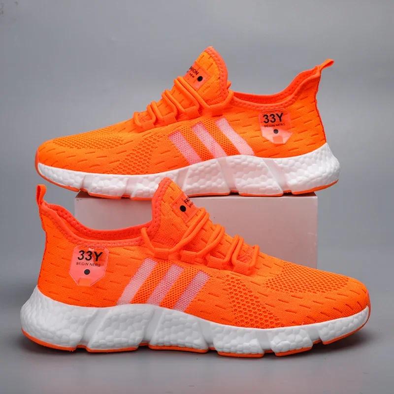 Men Running Shoes Breathable Mesh Sports Shoes Women Brand Sneakers Lightweight Casual Tennis Shoes Luxury Male Tenis Masculino