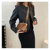 Women's 2023 Korean Style Versatile Chain Handbag - Red Textured Crossbody Shoulder Bag