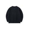 Anta Letter Print Patch Pullover Crew Neck Sweatshirt Unisex Tops Black 152237737-4