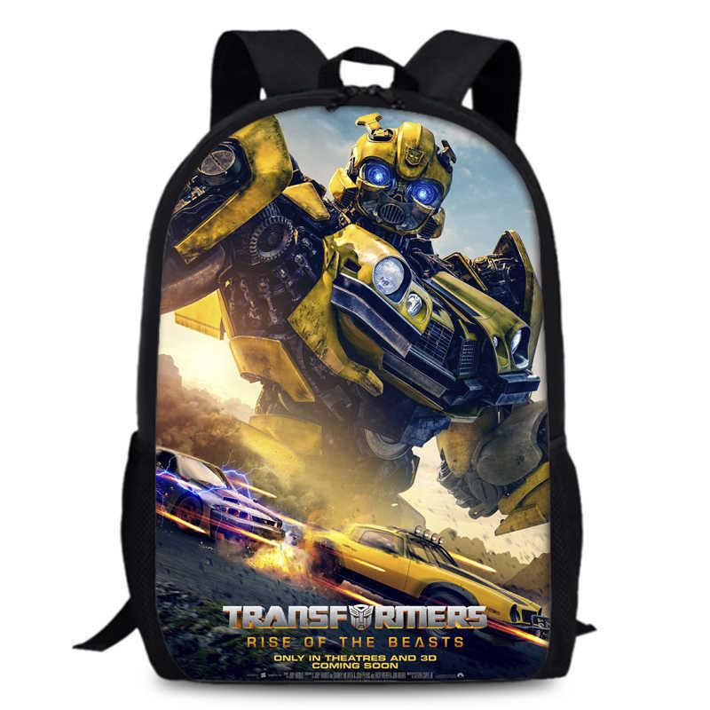 Transformers One 15-inch Durable Polyester Backpack For Students Unisex School Bag