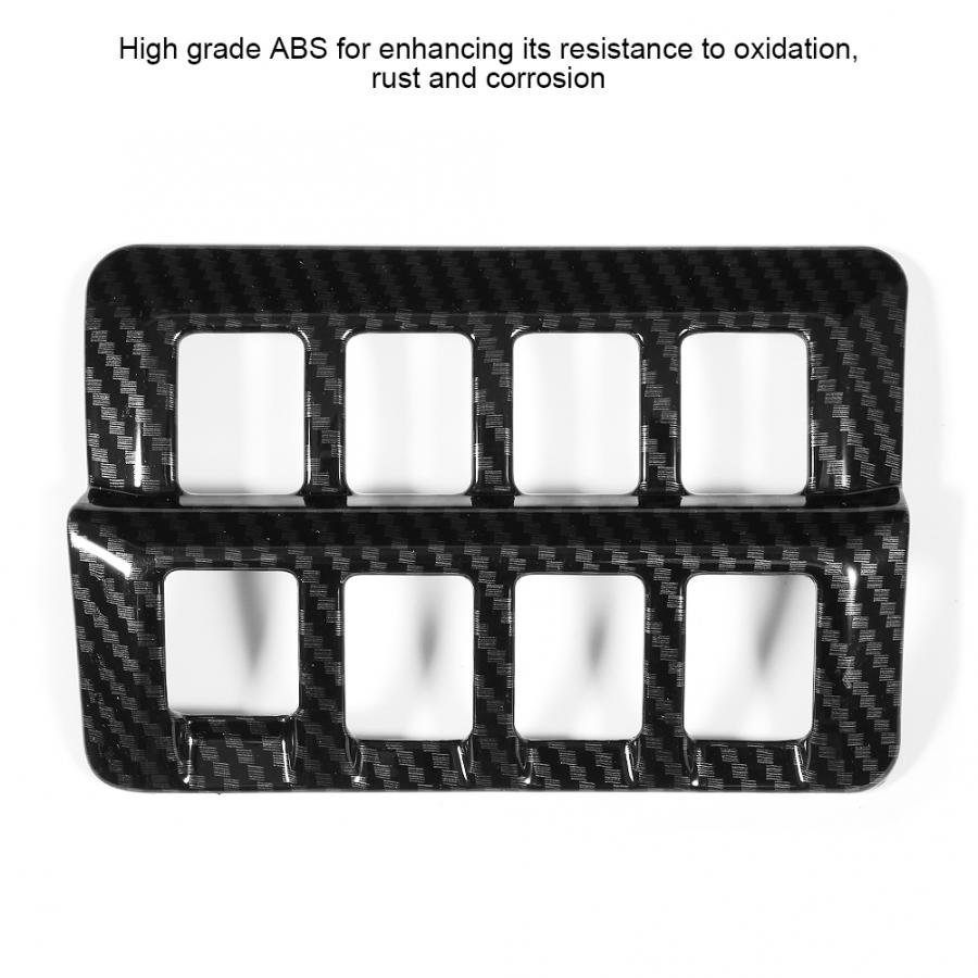 Car Headlight Adjustment Switch Cover Trim Decoration Frame Fit for Subaru Forester SK  Carbon Fiber Grain Car