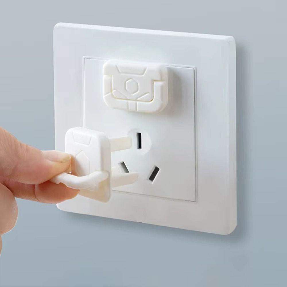 50pcs Solid Color Child Switch Socket Protector Safety Power Socket Cover  Home Electrical Safety