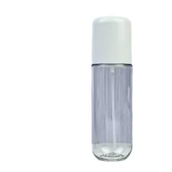 

120ml Clear Flat Shoulder Spray Bottle - Thick-Walled PET Hydrating Toner Bottle with Round Bottom 100ml