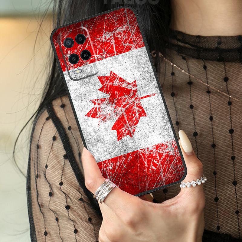 Canada Canadian Flag Case For Oppo A78 A98 A18 A38 A58 A60 A80 A40 A96 A76 A16 A94 A74 A54 A15 A17 A57 A77 A5 Pro