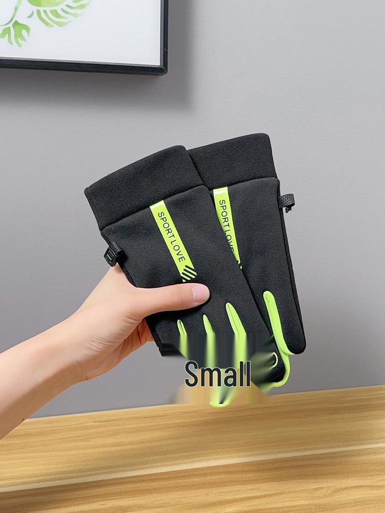 Rękawice zimowe rowerowe wiatroszczelne z podszewką polarową dla mężczyzn i kobiet – Ciepłe, Wodoodporne, Obsługujące ekrany dotykowe, Antypoślizgowe