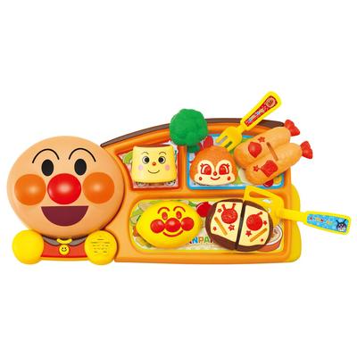 JOYPALETTE Anpanman Fräsande på en het Nygjord barnlunch 335mmx165mmx45mm tallrik!