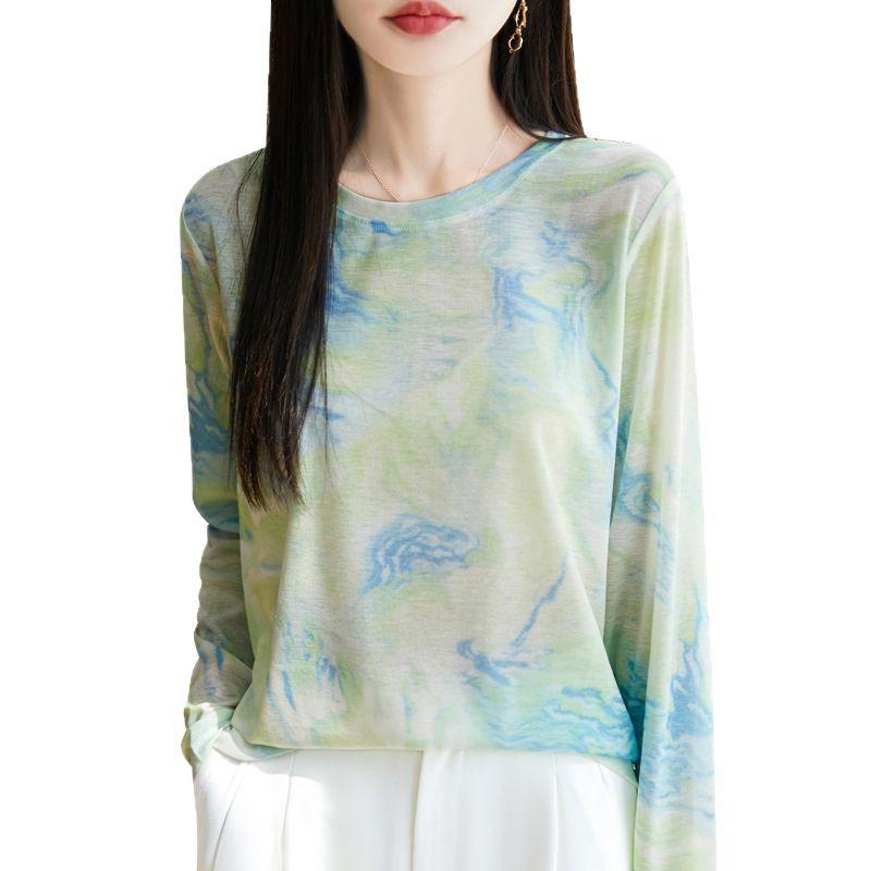 Crew Neck Knitted Sweater For Women Hot Season New Fashion Versatile Bottoming Shirt Top