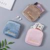 Menstrual Letter Embroidery Pad Storage Bag Portable Travel Handbag Case Makeup