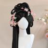 Ancient Style Original Handmade Hanfu Silk Flower Temperament Versatile Small Fresh Pink Butterfly Hairpin Hot Flower Hair Accessories