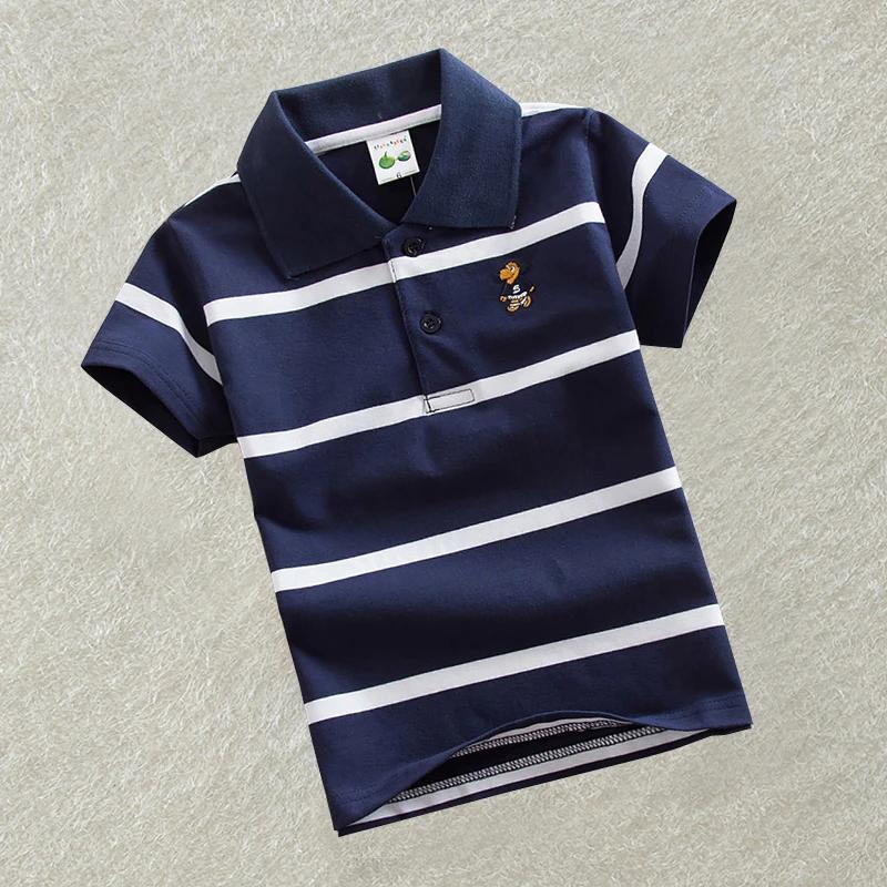 Children Kids Baby Boys Cartoon Print Tee Polo T-shirt Tops Clothes