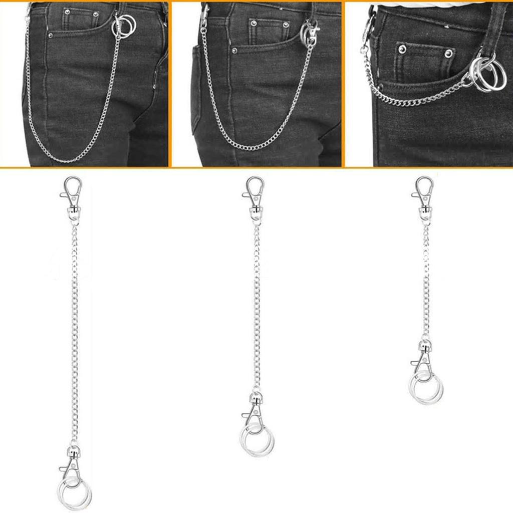 Belt Chains for Belt Loop Purse Handbag Strap Keys Wallet Fashion Punk Chains