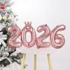 2026 Crown Number Foil Balloons for New Year Eve Party Decoration Supplies Navidad Christmas 2025 Photo Props Gifts
